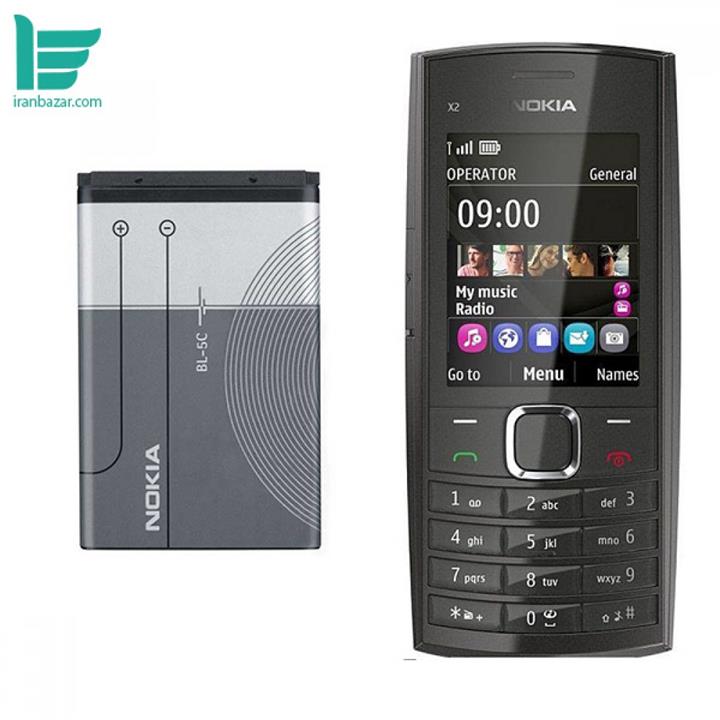 باتری موبایل نوکیا مدل BL-5C با ظرفیت 970 میلی آمپر - مناسب گوشی موبایل  Nokia  X2-05
